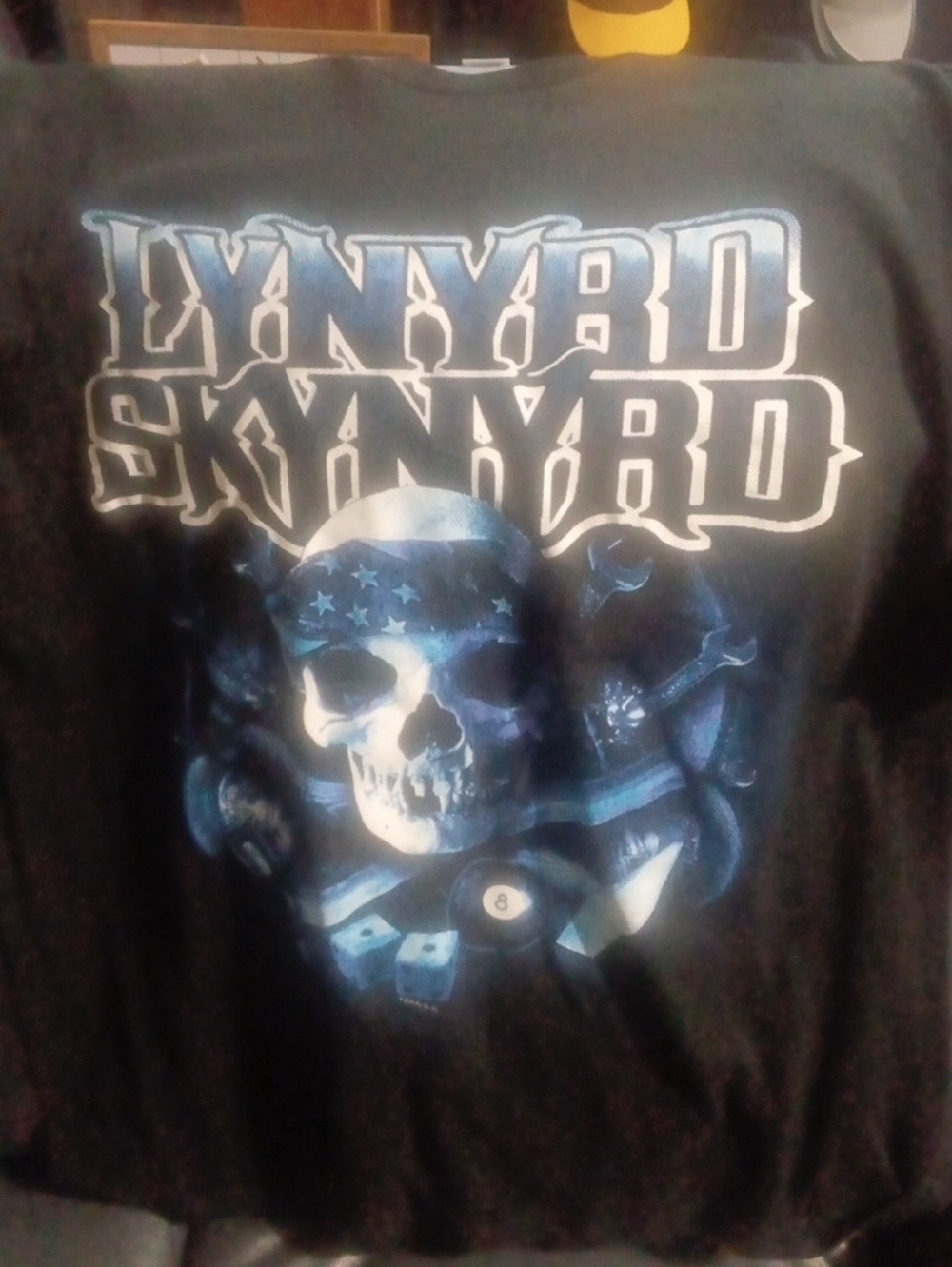 Lynyrd Skynyrd Black Graphic Band Tee - Skull Design